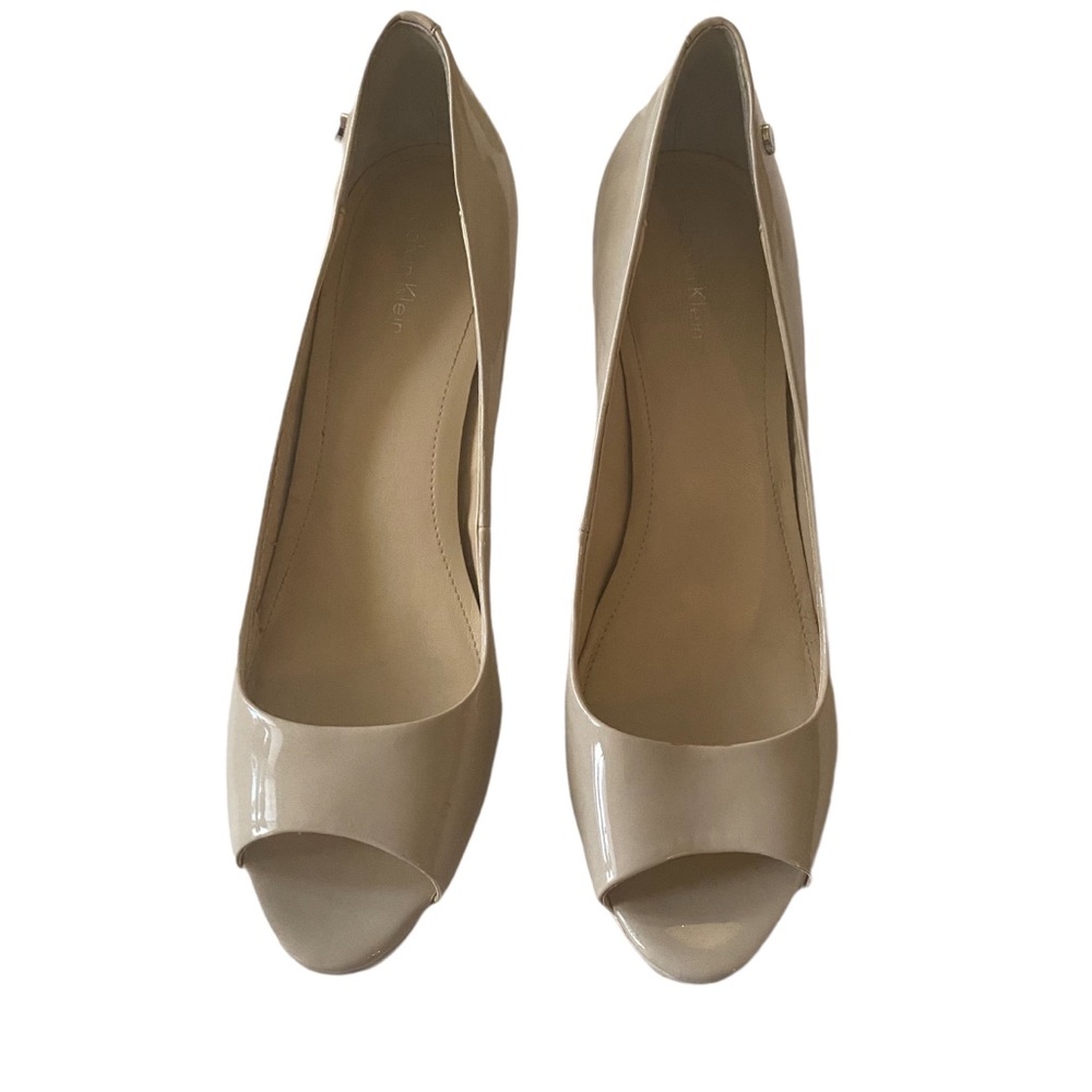 Calvin Klein Nude Peep Toe Heel